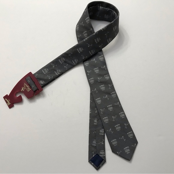 Penguin Slim Necktie Gray White New - Picture 2 of 6